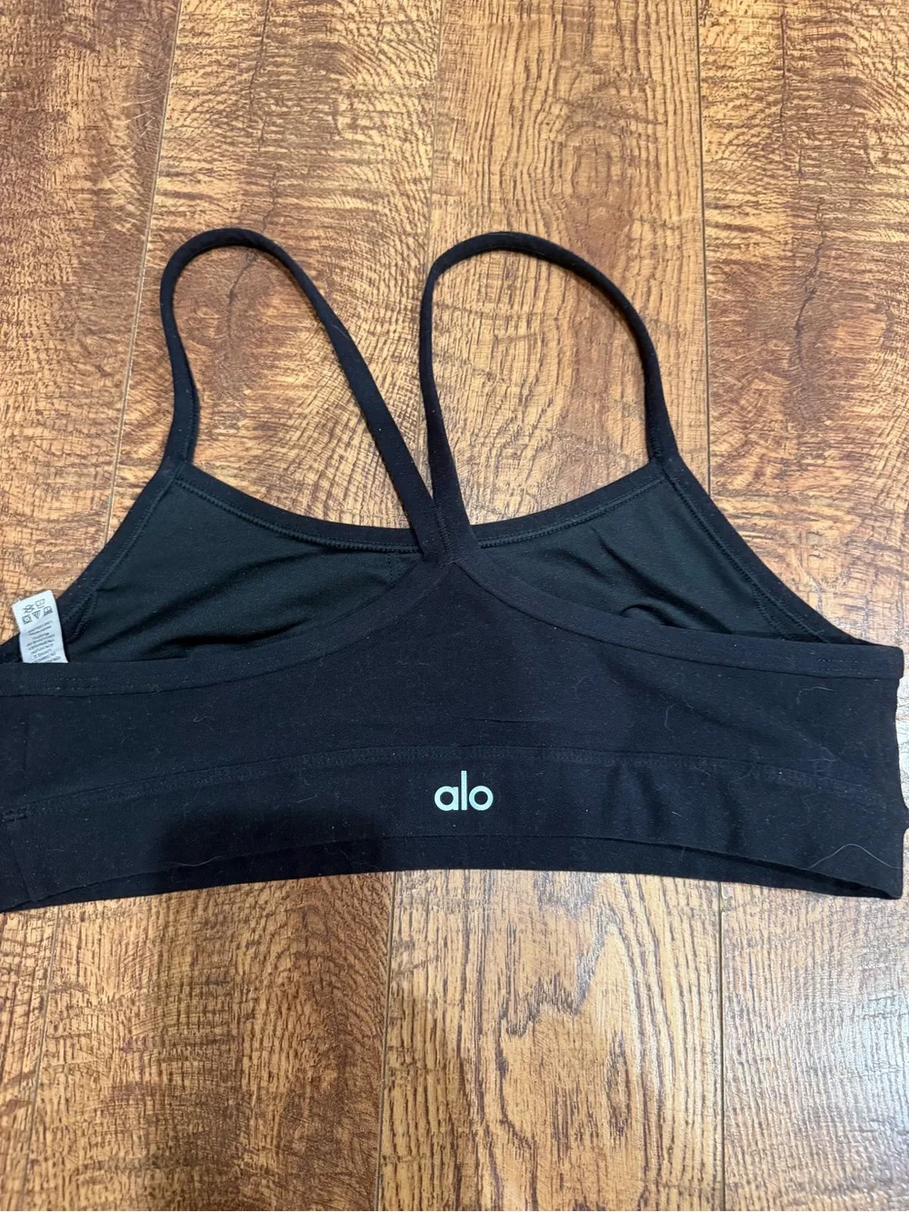 ALO Yoga Black Seamless Sports Bralette